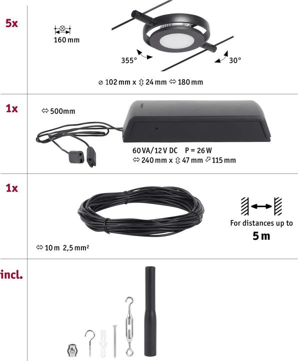Produktbild Paulmann Wire System RoundMac