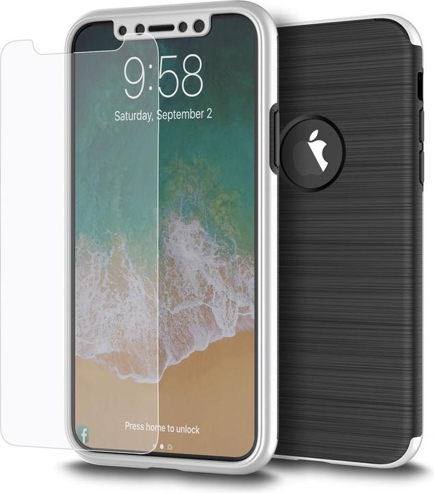 Produktbild König Design Handyhülle für Samsung Galaxy S7 Edge Schutzcase Backcover Bumper Etuis Silber (Samsung Galaxy S7 Edge)