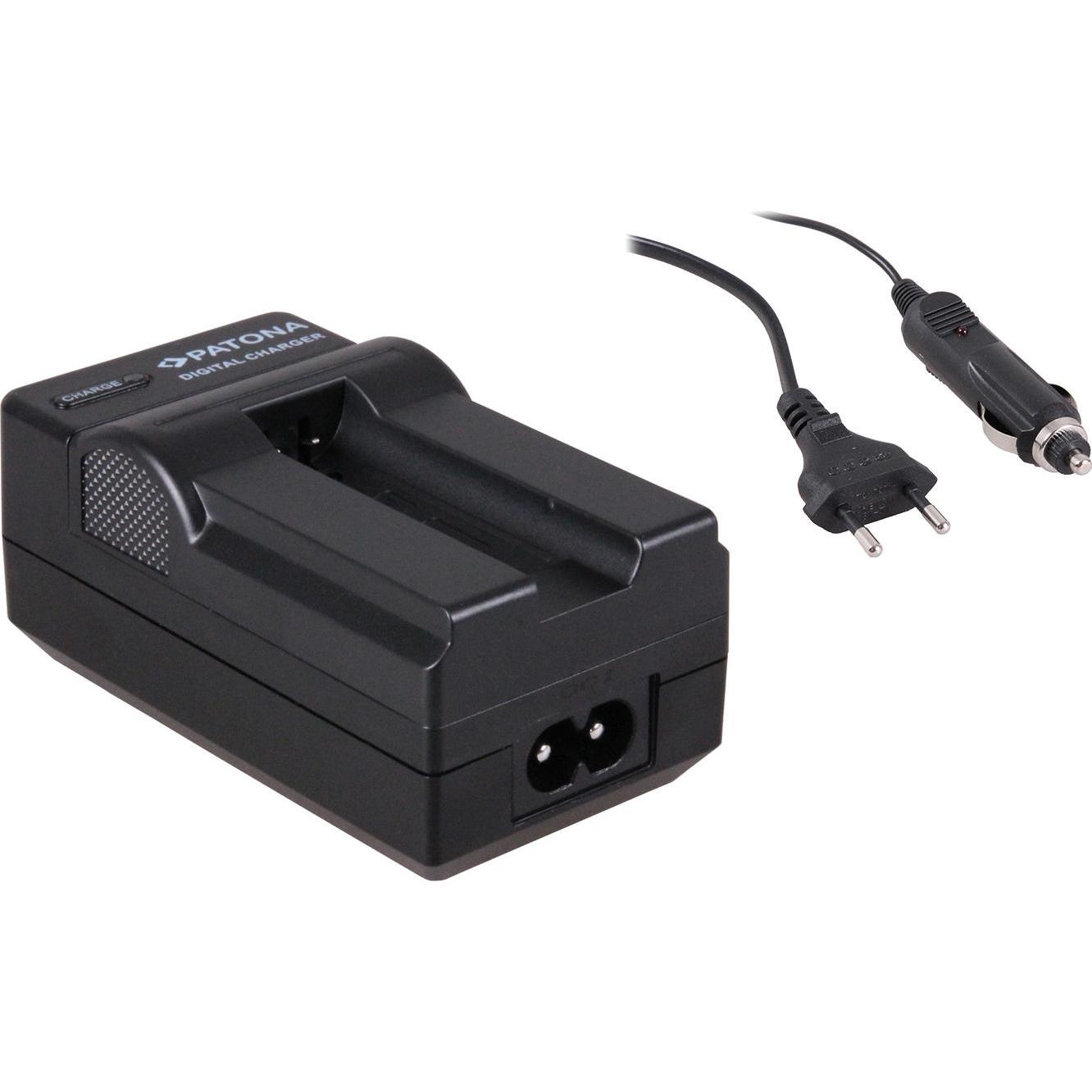 Patona Caricabatterie 2in1 per Canon NB-9L SD4500 IS/IXUS 1000 IXY 50S (Caricabatterie per fotocamere), Alimentatore fotocamera, Nero