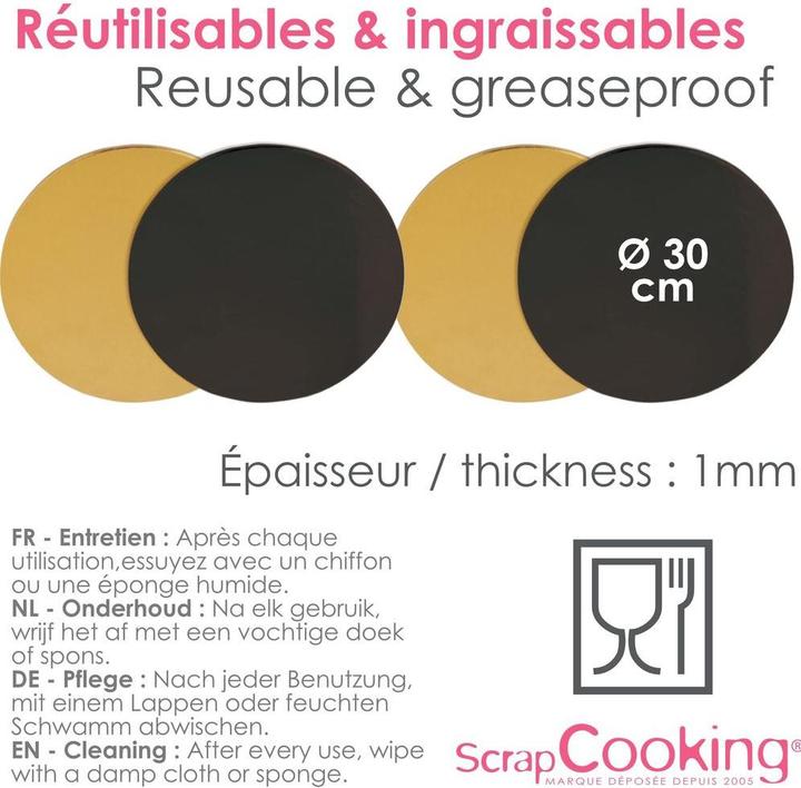 Actual product image ScrapCooking Set of 4 cake holders