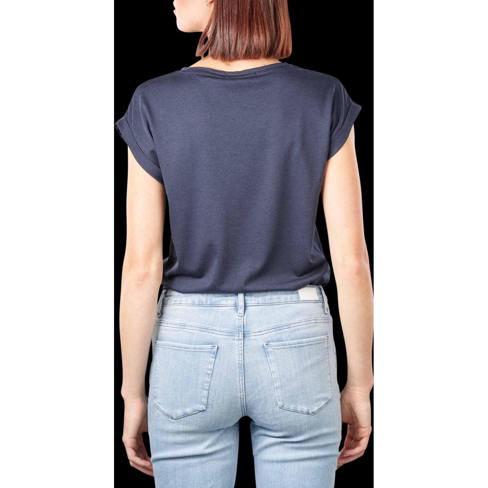 Thumbnail - Armedangels, Damen, Shirt, Jilaana T-Shirt Short Sleeve Night Sky, Blau, (L)