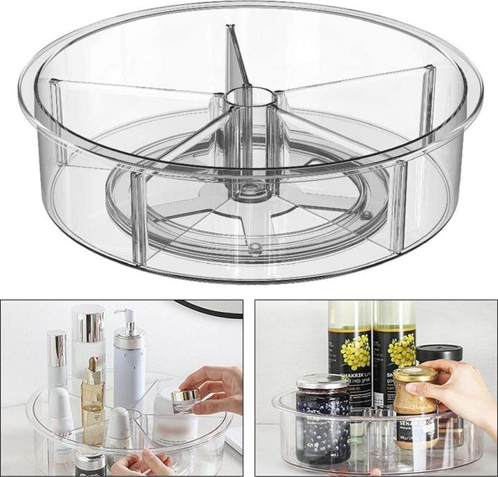 Actual product image Bins and Boxes Turntable Lazy Susan CLAR