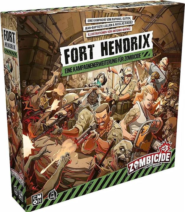 Cmon CMND1219 - Zombicide 2a Edizione: Fort Hendrix, per 1-6 giocatori, età 14+ (espansione IT) (Tedesco, 1 - 6 Giocatori)
