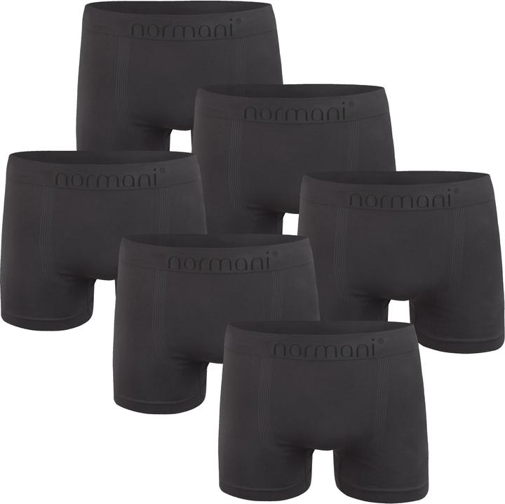 Actual product image Normani 6 Stück Mikrofaser-Boxershorts für Herren aus Nylon (S/M, pack of 6)