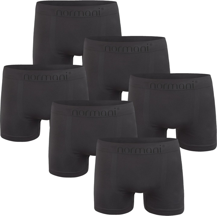 Produktbild Normani 6 Stück Mikrofaser-Boxershorts für Herren aus Nylon (S/M, 6er Pack)