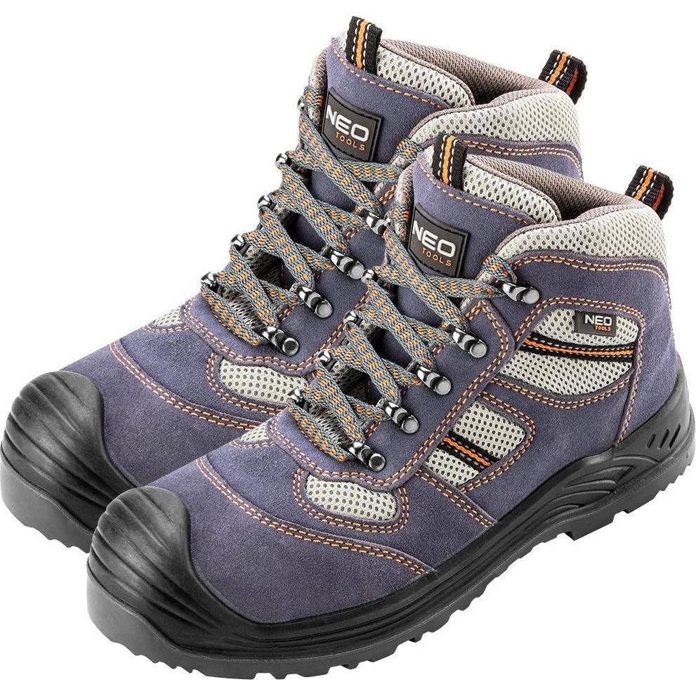 Neo Tools, Sicherheitsschuhe, Working suede ankle boots, size 43 - 82-044 (S1P, 43)
