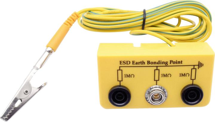 Quadrios Boîtier de mise à la terre ESD 3.00 m femelle, bouton-pression 10 mm (Protection statique)