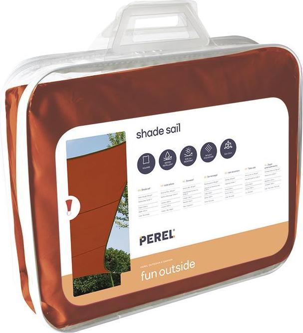 Produktbild Perel SONNENSEGEL - QUADRATISCH - 3.6 x 3.6 m - FARBE: TERRACOTTA (360 x 360 cm)
