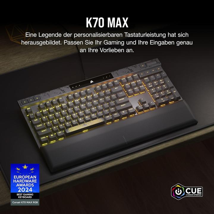Actual product image Corsair K70 MAX RGB (Germany, Cable)
