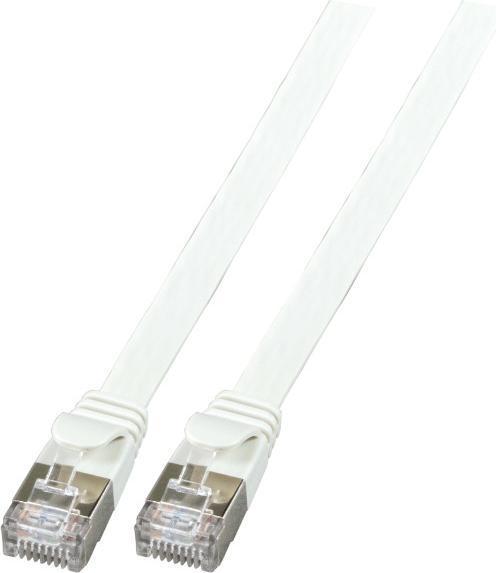Produktbild EFB Elektronik Hersteller: RJ45 Flachpatchkabel U/FTP, Cat.6A, PVC, 0,15m, grau Das paargeschirmte C (CAT6a, 0.15 m)