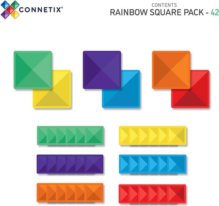 Produktbild Connetix Rainbow Square Pack