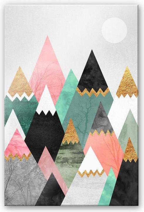Produktbild Trenddeko Bunte Berge (40 x 60 cm)