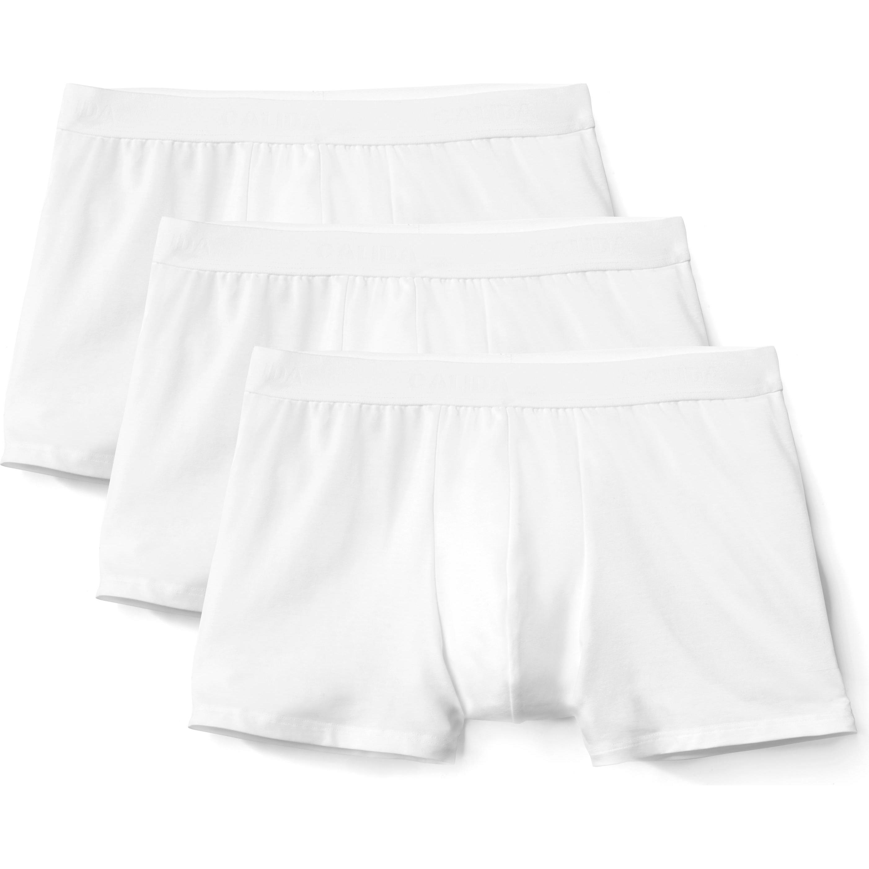 Calida, Herren, Unterhosen, Natural Benefit, Weiss, (XL, 3er Pack)