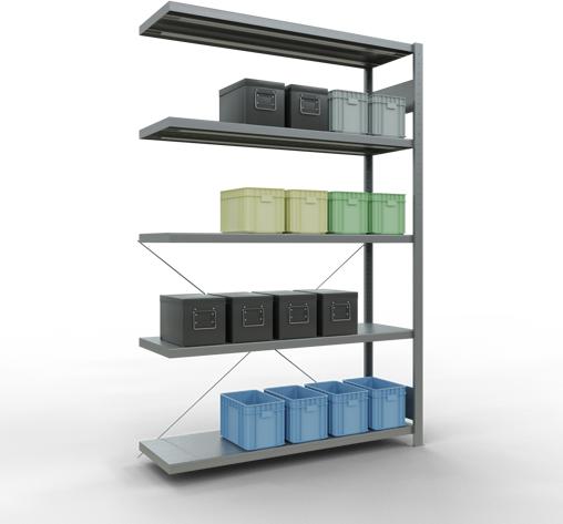 Actual product image Schulte Lagertechnik MULTIplus250 boltless bay system with cross brace