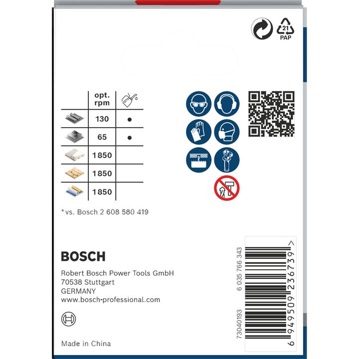 Actual product image Bosch Professional Zubehör PRO Multi material hole saw, 65 mm, with thread (65 millimetres)