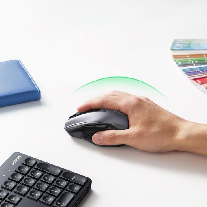 Actual product image Ugreen MK006 wireless mouse and keyboard set 2.4Ghz - black (Eng. Int., Wireless)