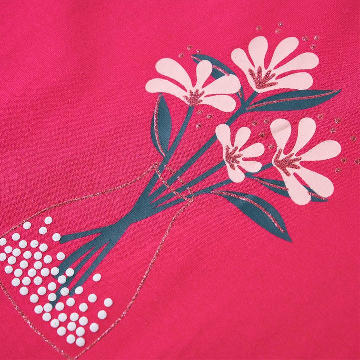 Produktbild vidaXL Kinder-Langarmshirt Knallrosa 128,Material: 95 % Baumwolle (128)