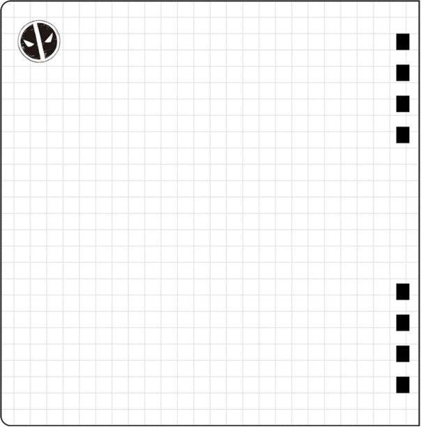 Actual product image Disney Deadpool & Wolverine Square Ring Notebook