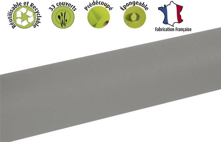 Actual product image Exacompta Tablecloth Rolls Spu nbond L120x10m Grey (120 x 120 cm)