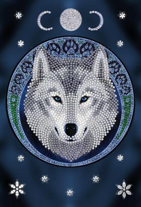 Produktbild Craft Buddy Lunar Wolf, Crystal Art Notebook ANNE STOKES