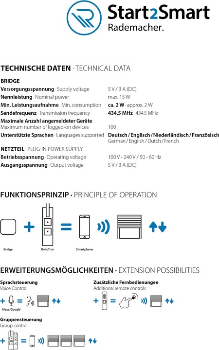 Produktbild Rademacher Start2Smart Bridge