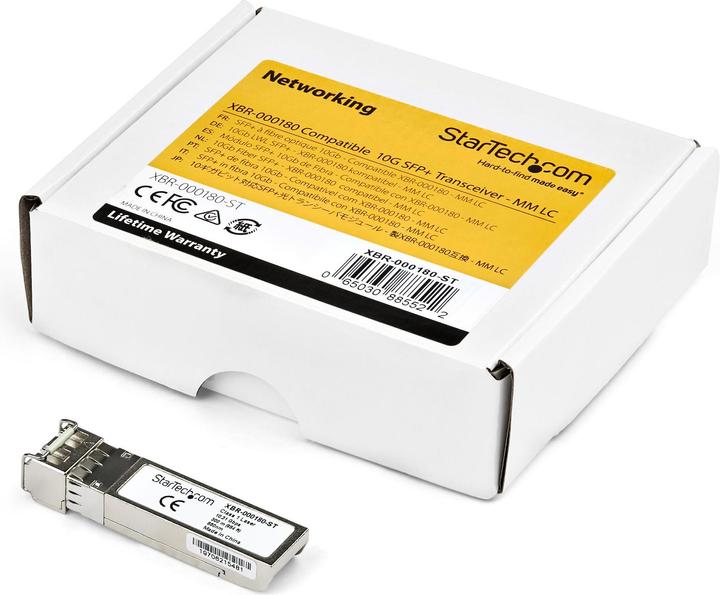 Actual product image StarTech HP JD092A compatible SFP+ transceiver module - 10GBase-SR