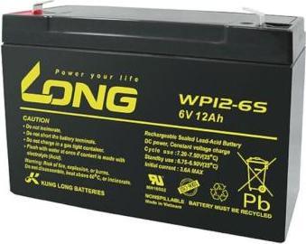 Long WP12-6S WP12-6S Bleiakku 6V 12Ah Blei-Vlies (AGM) (B x H x T) 151 x 99 x 50mm Flachstecker 4.8 (6 V, 12 Ah)