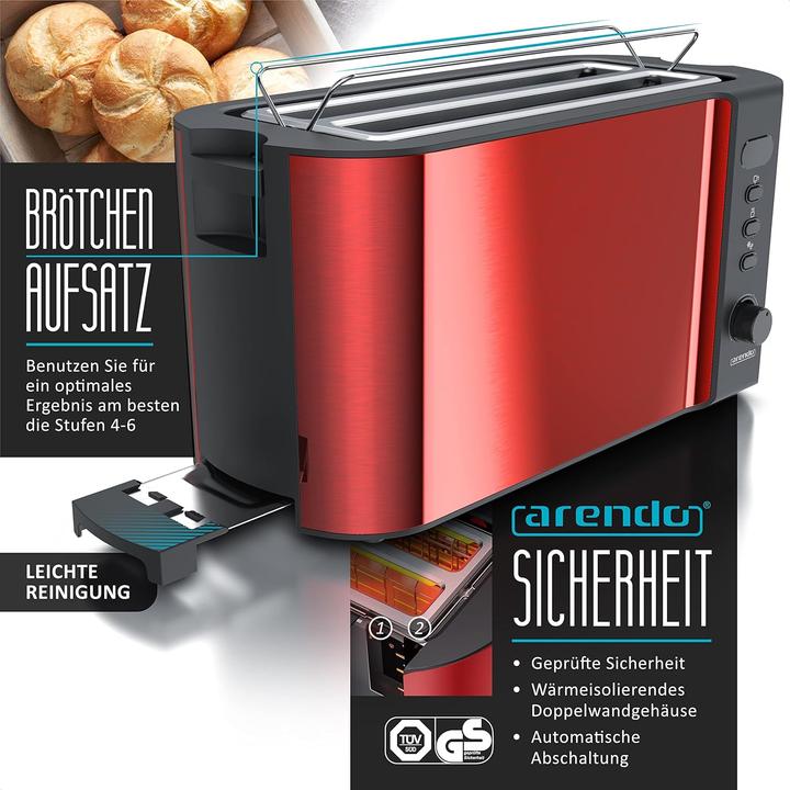 Actual product image Arendo Frühstücksset: Wasserkocher, Toaster & Eierkocher (1.50 l)