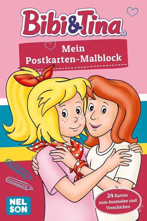 Actual product image Bibi & Tina: My postcard colouring pad