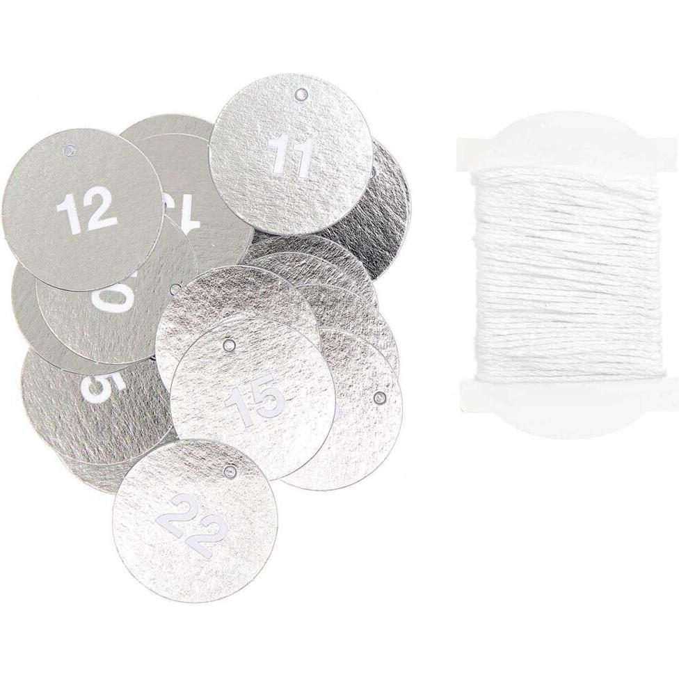 Rico Design Anhänger für Adventskal.silber.300201