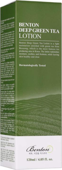 Image du produit Benton Lotion au thé vert profond (120 ml, Crème 24h)