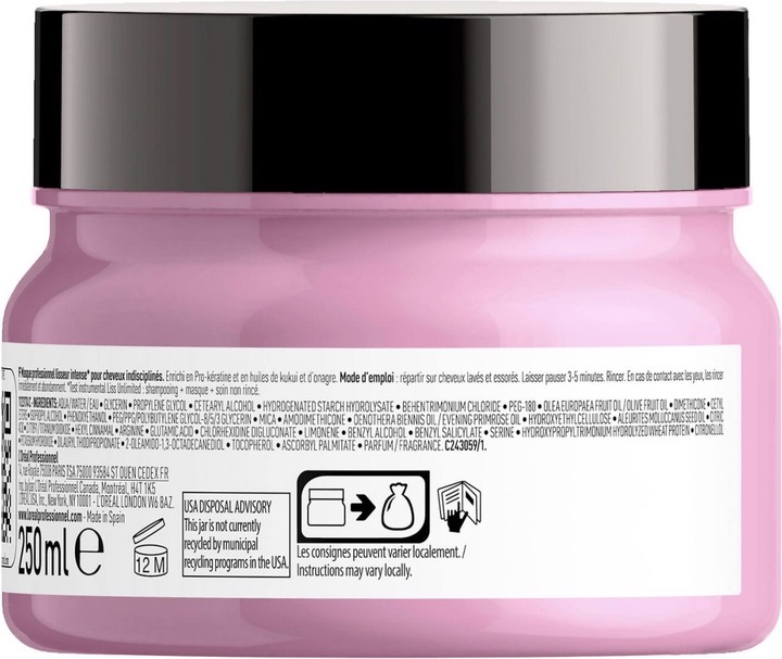 Produktbild L'Oréal Professionnel Série Expert Liss Unlimited - Professional Masque (500 ml)