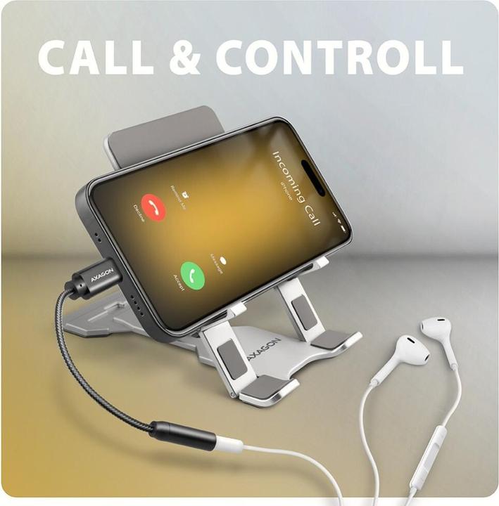 Produktbild Axagon ADA-HC USB-C Hi-Res Audio-Adapter - 3,5-mm-Klinke, 32 Bit, 384 kHz (USB)