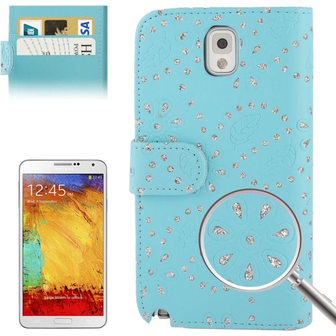 König Design Handyhülle Handyhülle Quer für Handy Samsung Galaxy Note3 N9000 hellblau (Samsung Galaxy Note 3), Smartphon...