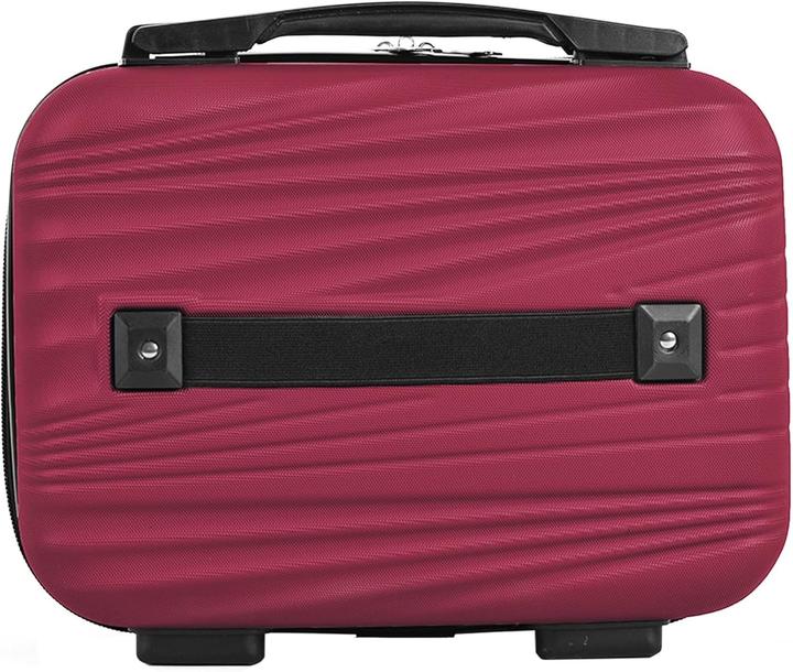 Actual product image Well Home Hard Shell Suitcase Set with Toiletry Bag