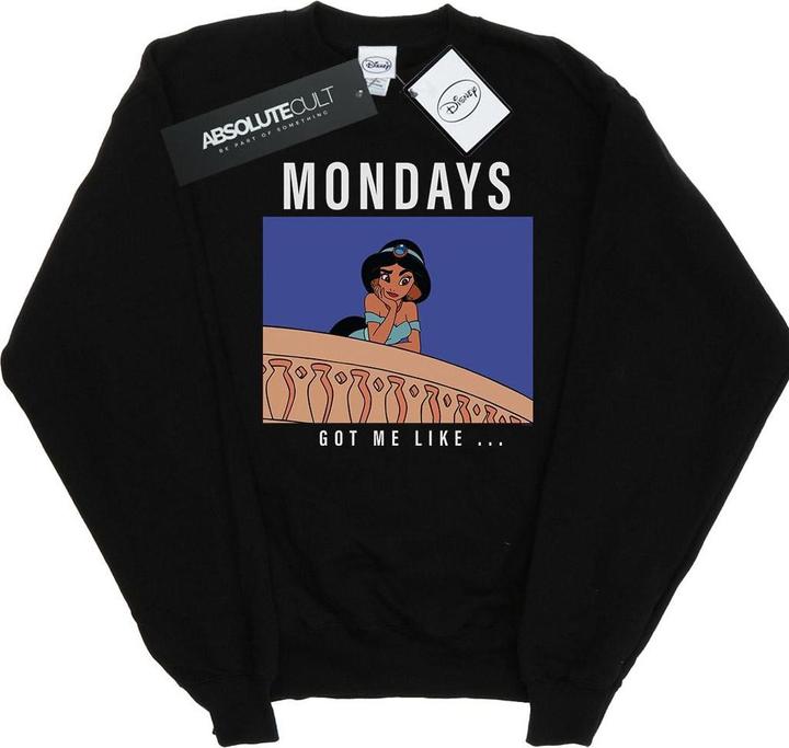 Produktbild Disney Princess Jasmine Mondays Got Me Like Sweatshirt Mädchen (128)