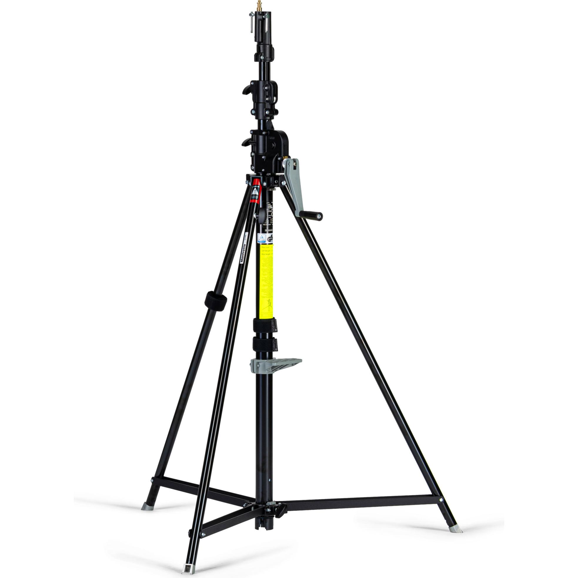 Manfrotto Wind-Up (370 cm, 30 kg), Lampenstativ, Schwarz