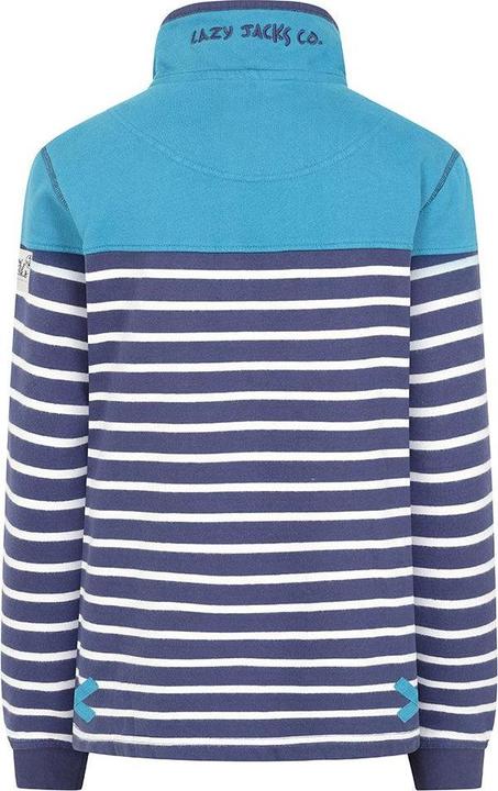 Actual product image Lazy Jacks Womens/Ladies Button Neck Sweatshirt (38)