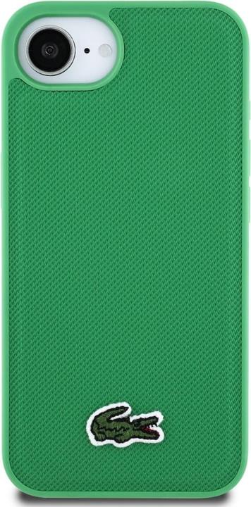 Immagine prodotto Lacoste Case Iconic Petit Pique Woven Logo MagSafe for iPhone 16e green (Apple iPhone 16e, Apple iPhone 17e)