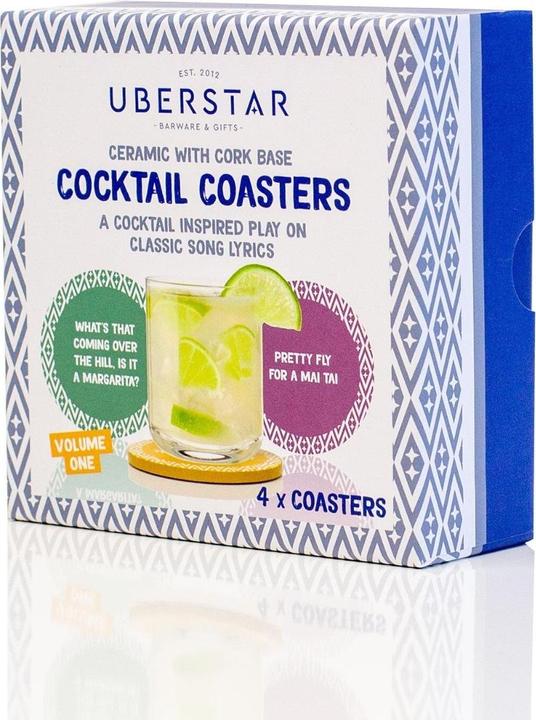 Produktbild Uberstar Cocktail Untersetzer 4er Set Volume 1 (4x, Glasuntersetzer)