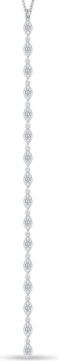 Produktbild Brilio Silver - Long sparkling necklace with zircons NCL146W