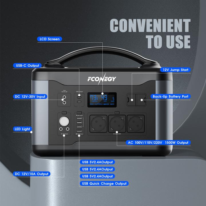 Produktbild Fconegy PC1500W (1480 Wh, 17.50 kg)