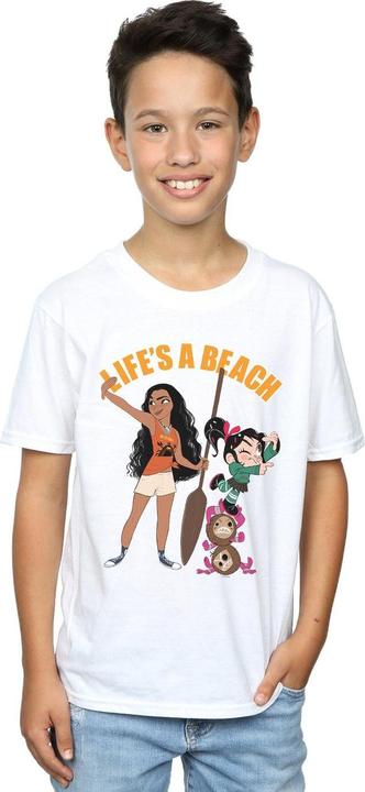 Actual product image Disney Boys Wreck It Ralph Moana And Vanellope T-Shirt (116)