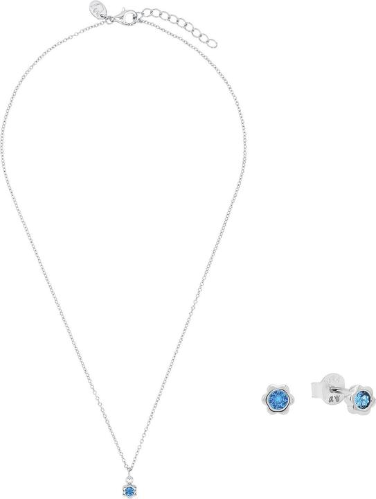Prinzessin Lillifee Multisets für Mädchen, 925 Sterling Silber, Zirkonia synth. | Geburtsstein (Silber 925)