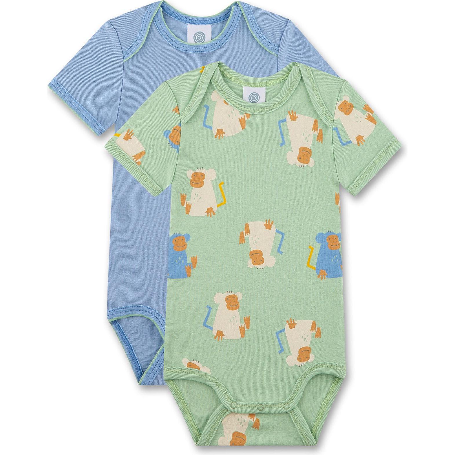 Sanetta, Unisex, Body, Kid's DP Body 1/2 324632+324633, Grün, (74)