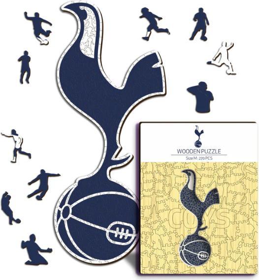 Actual product image Iconic Tottenham Hotspur FC - Logo - Wooden Puzzle Size M (270 pieces) (270 pieces)