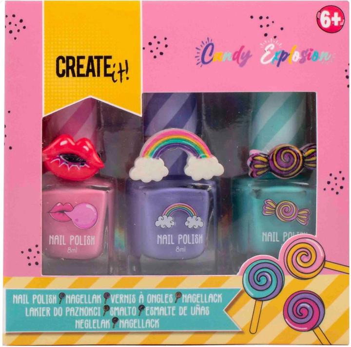 Actual product image Create It! Candy nail polish, 3 pieces.