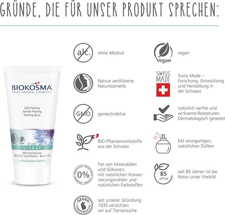 Produktbild Biokosma Pure Visage Soft Peeling (Reinigungspeeling, 50 ml)