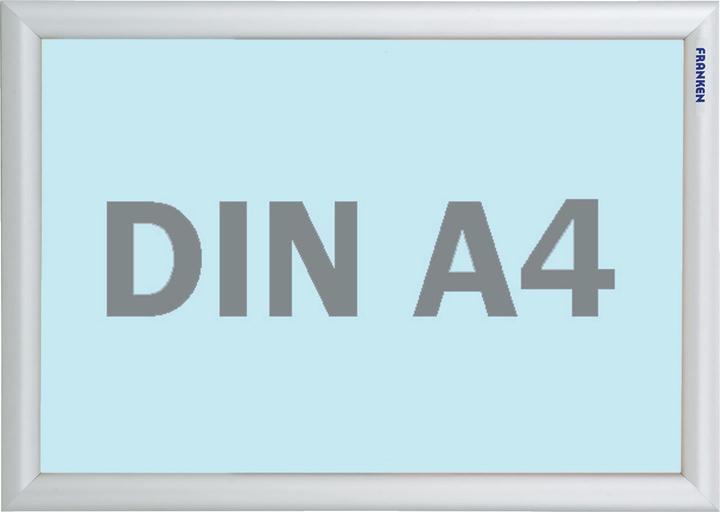 Actual product image Franken Poster frame "Outdoor", DIN A4, 25 mm frame profile silver anodised aluminium snap frame, synthetic