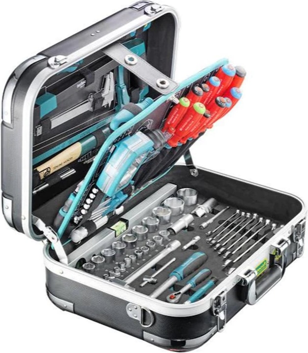 Mallette à outils en ABS PRO CHROME PREMIUM 152 pcs. (152 pièces)